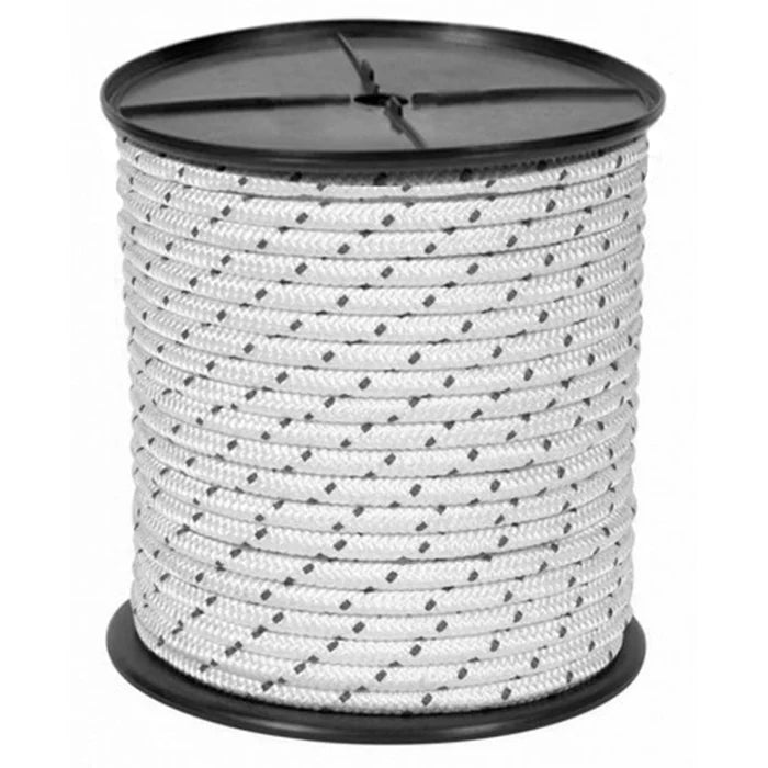 CUERDA MULTIFILAMENTO PP BLANCO/NEGRO 6MM X ML