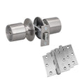 KIT CERRADURA POMO DORM.- OF. + 3 BISAGRAS 30X