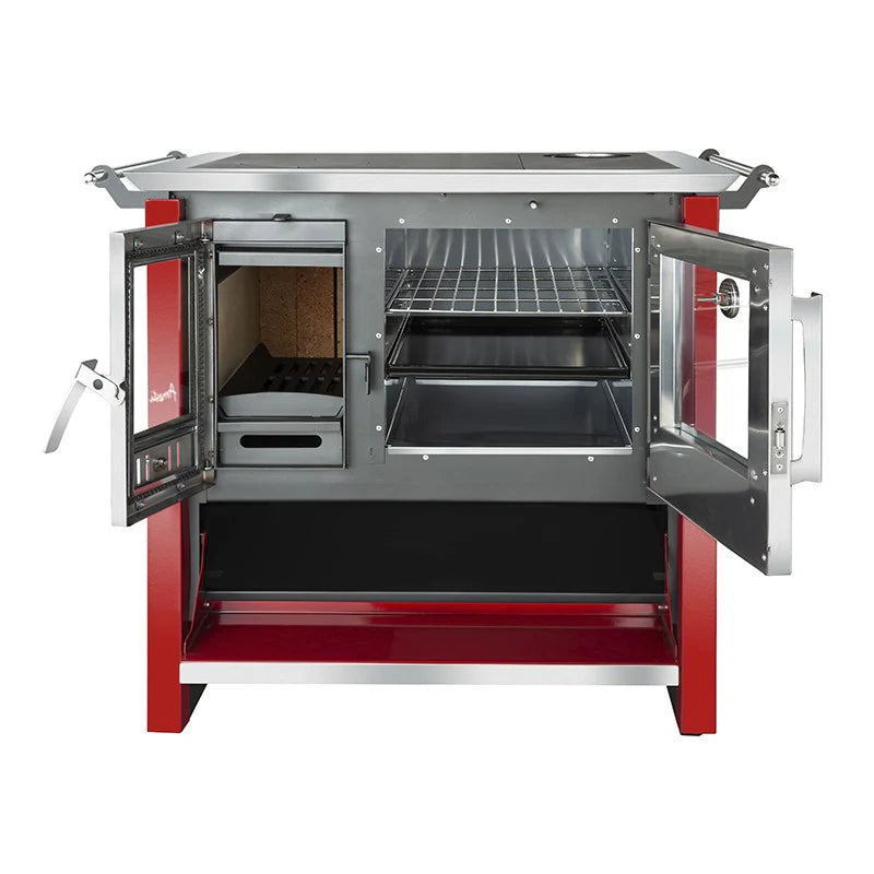 COCINA A LEÑA ALLEGRA ROJA AMESTI