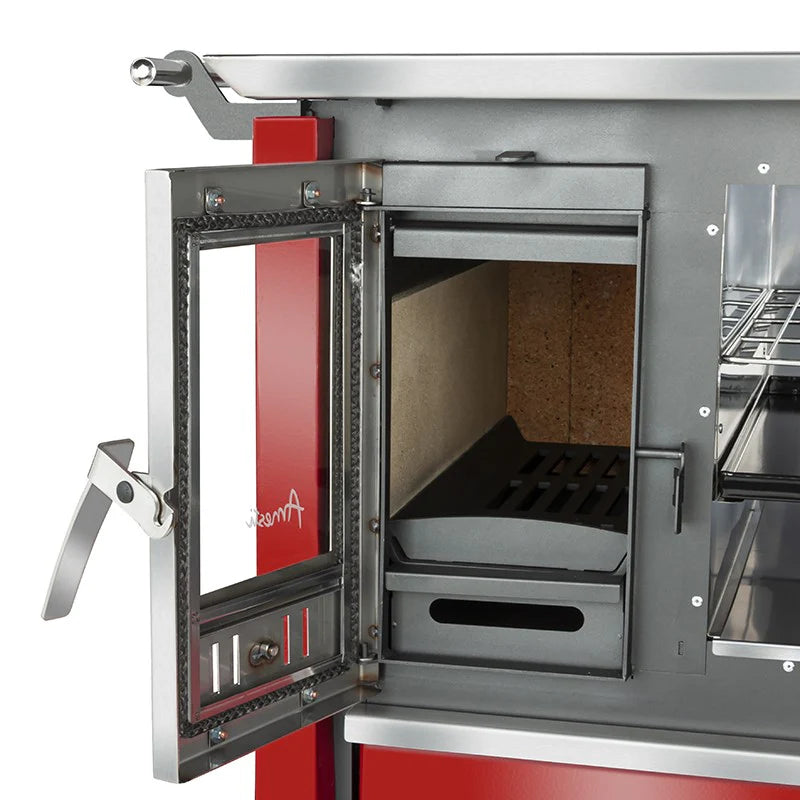COCINA A LEÑA ALLEGRA ROJA AMESTI
