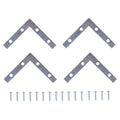 ESCUADRA PLANA C/TORNILLOS 3" 4UND