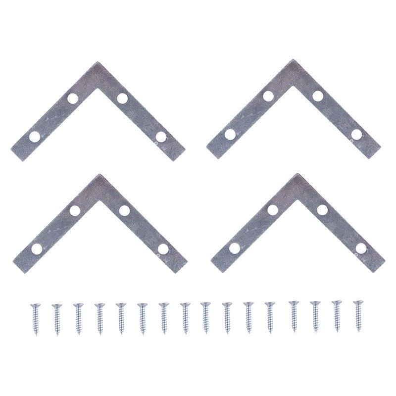 ESCUADRA PLANA C/TORNILLOS 3" 4UND