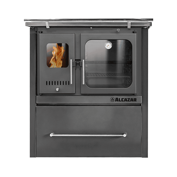 COCINA COMBUSTIÓN LENTA M90 GRIS ALCAZAR