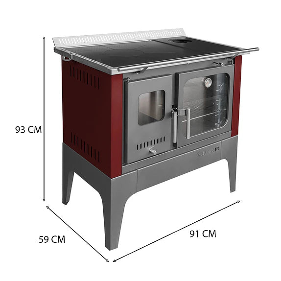 COCINA CONBUSTIÓN LENTA S900 BURDEO ALCAZAR