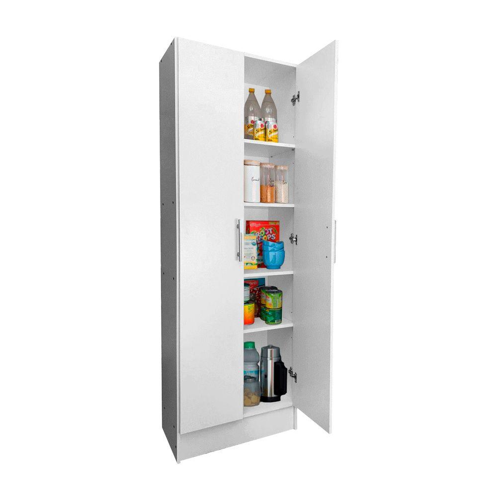 MUEBLE DESPENSA COCINA 2 PUERTAS 61X160X31,5 CM BLANCO