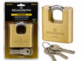 CANDADO LATON 60MM GANCHO PROTEGIDO 3 LLAVES SC260+ SCANAVINI
