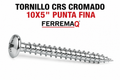 TORNILLO CRS CROMADO 10X5" PUNTA FINA FERREMAQ