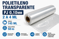 POLIETILENO TRANSPARENTE PJ 0,10MM 2 A 4 ML 145 ML O 58 KG