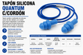 TAPÓN SILICONA QUANTUM C/CORDÓN