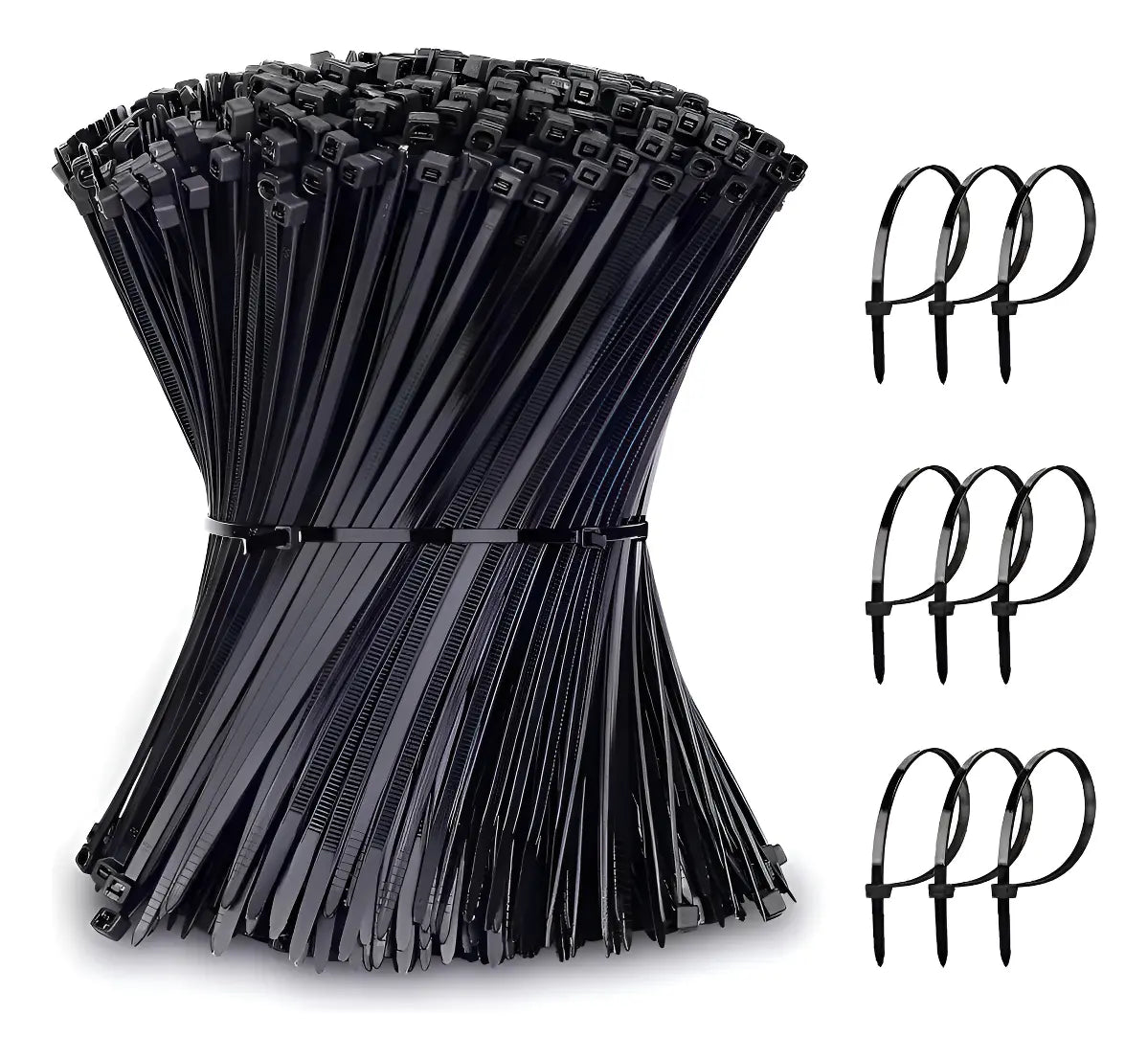 AMARRA PLASTICA 400 MM X 4,8 NEGRA SET 10