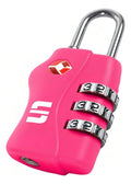 CANDADO TSA 30MM GOMA ROSA BLISTER SCANAVINI SCTSA+GR