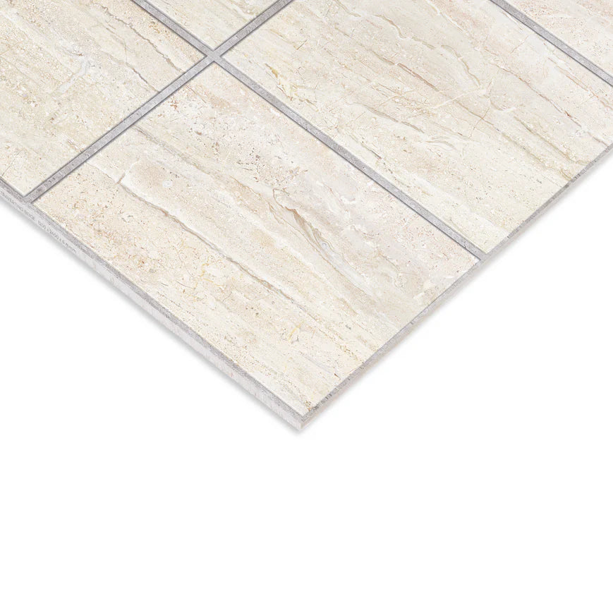 SIMPLÍSIMA CERÁMICA TRAVERTINO BEIGE CENEFA ROMA 6 MM x 1.2 x 2.4 MT
