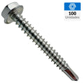 TORNILLOS HEXAGONAL PUNTA BROCA 10X2,5" FERREMAQ 100UN