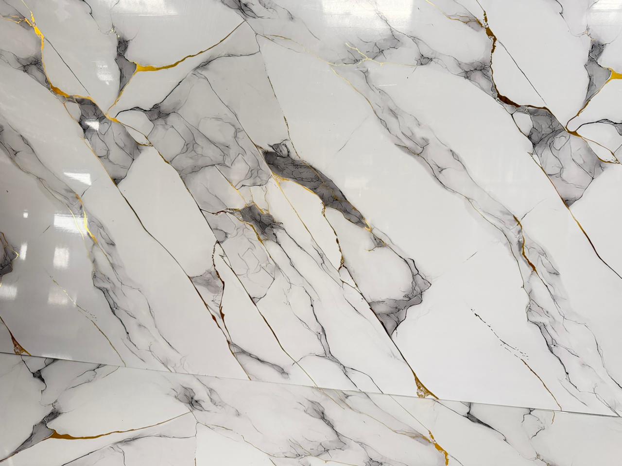 FULL TECH ELEGANCE F6C 1,20 X 2,40 MT BLANCO GRIETAS DORADAS FINAS