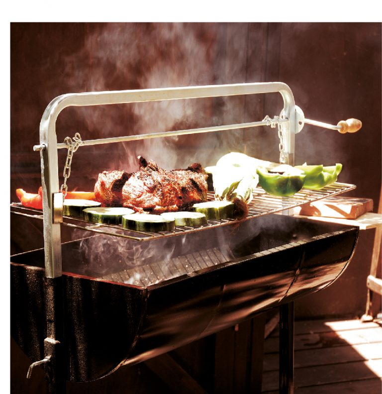 PARRILLA CARBÓN ROASTER CON ROLDANA ECONÓMICA