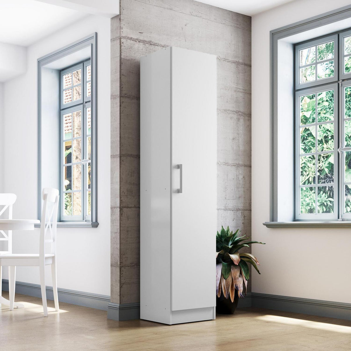 MUEBLE DESPENSA COCINA 1 PUERTA 35X160X31,5 CM BLANCO