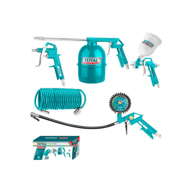 SET DE HERRAMIENTAS NEUMATICA 5 PIEZAS TOTAL TATK053-1