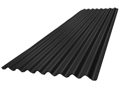 ZINC ALUM ACANALADO 0.762X3.0X0.35 MM NEGRO PREPINTADO