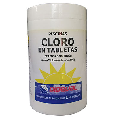 CLORO TABLETA DIDEVAL 1 KG LENTA DISOLUCIÓN