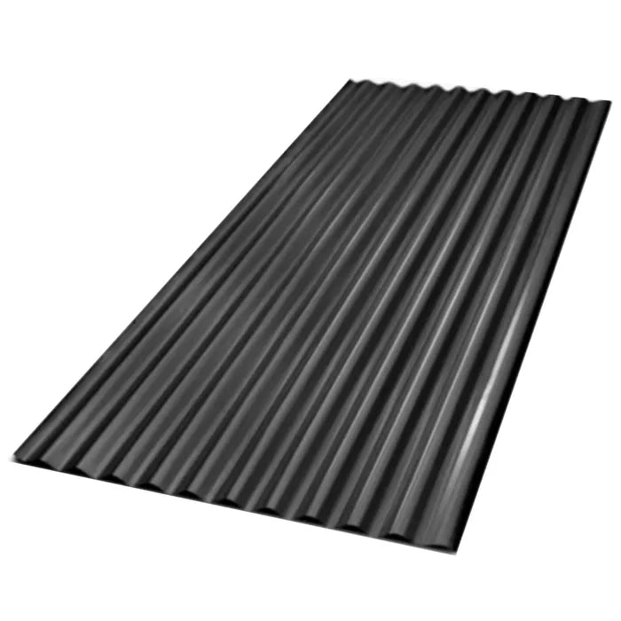ZINC ALUM ACANALADO NEGRO PREPINTADO 0,76x3,66x035MM