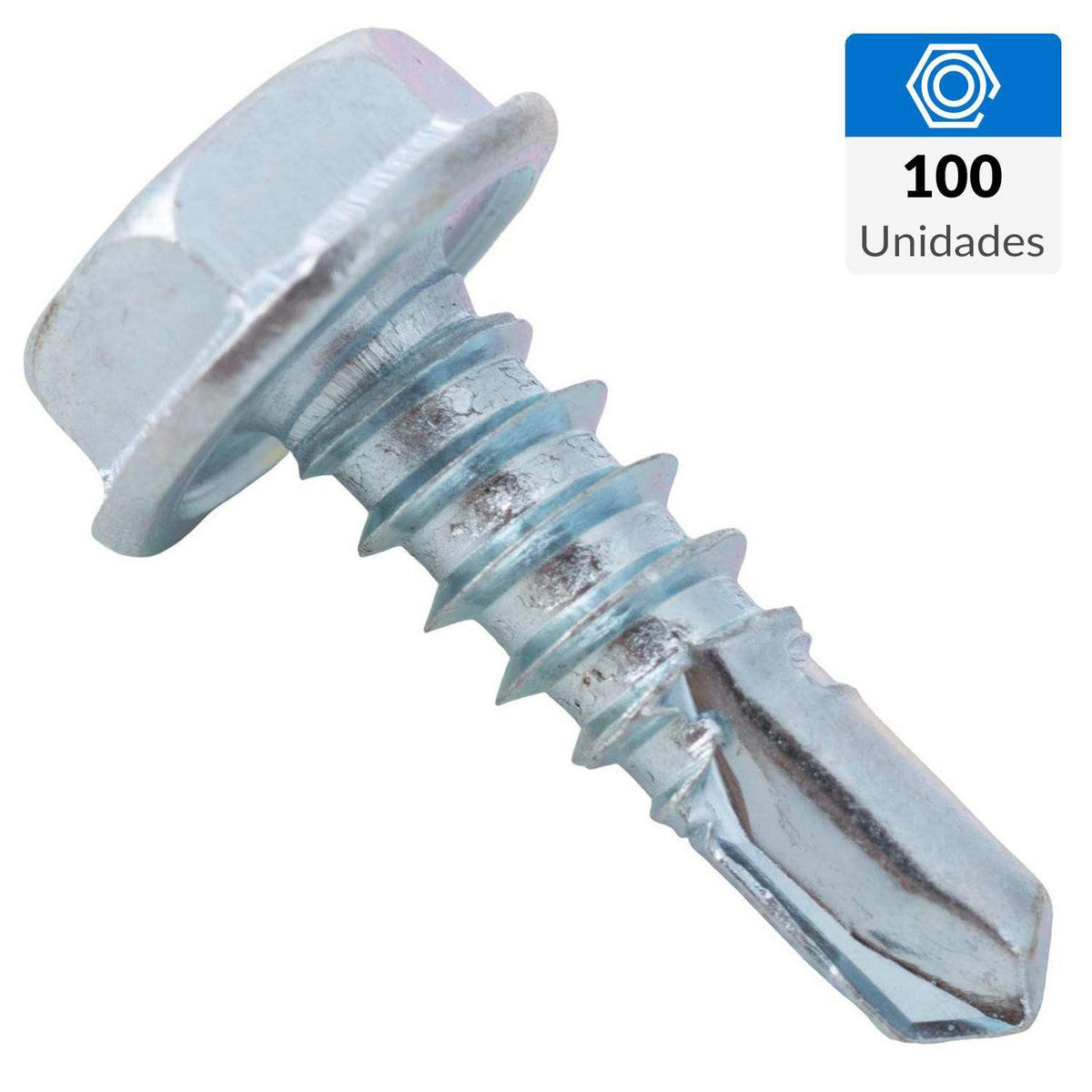 TORNILLOS HEXAGONAL PUNTA BROCA 10X3/4" FERREMAQ 100UN