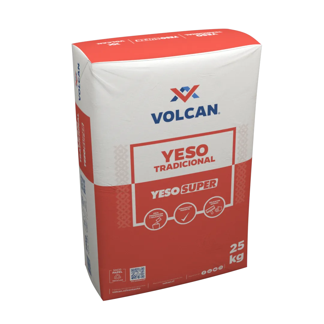 YESO SUPER VOLCAN ROJO 25 KG