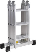 ESCALERA ARTICULADA ALUMINIO 12 PELDAÑOS 3.55 METROS 150 KILOS