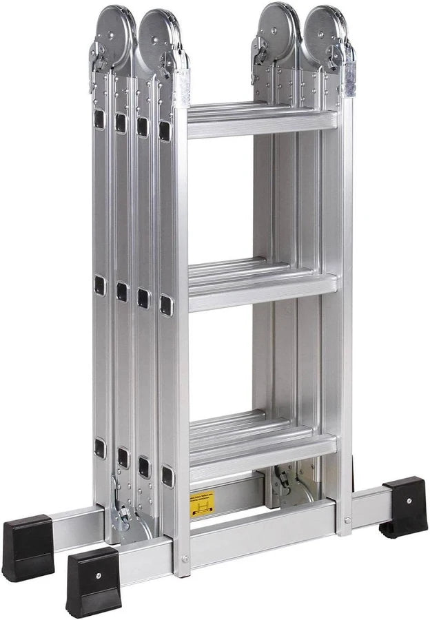 ESCALERA ARTICULADA ALUMINIO 12 PELDAÑOS 3.55 METROS 150 KILOS