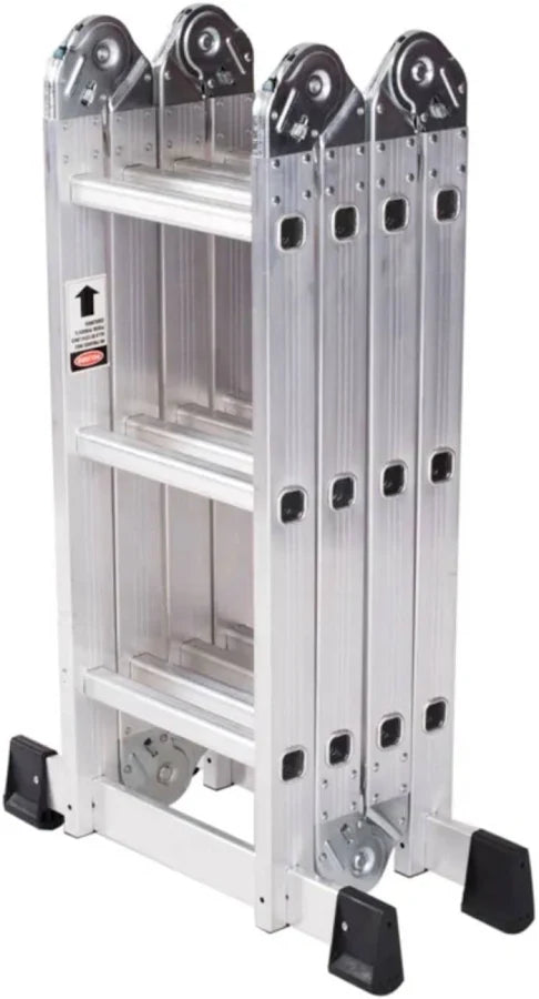 ESCALERA ARTICULADA ALUMINIO 12 PELDAÑOS 3.55 METROS 150 KILOS