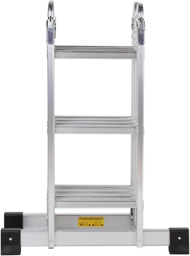ESCALERA ARTICULADA ALUMINIO 12 PELDAÑOS 3.55 METROS 150 KILOS