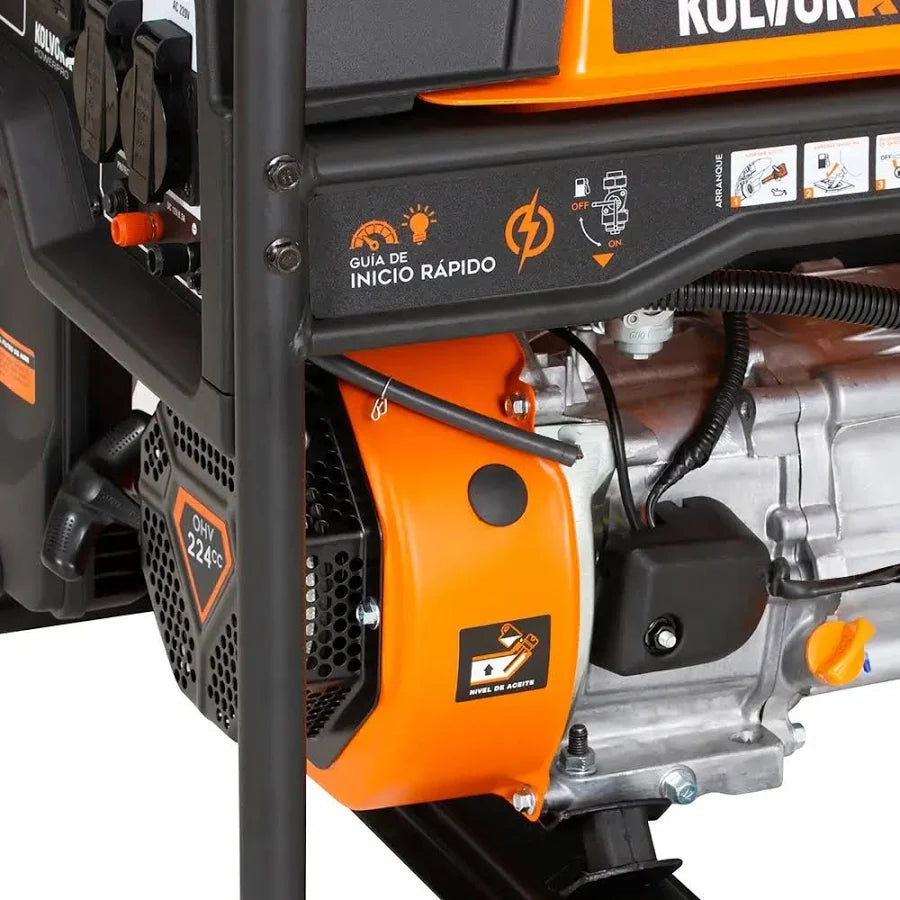 GENERADOR MONO GO35GE 3.5KVA GASOLINA KOLVOK