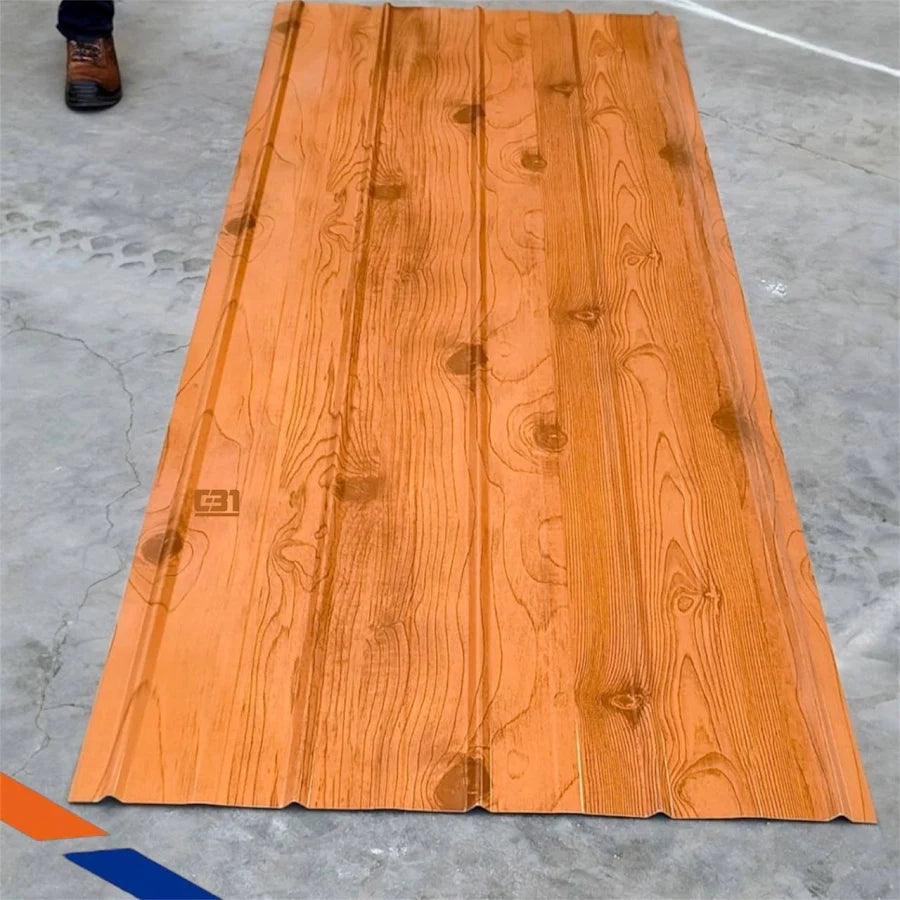 ZINC ALUM 5V 0.895X2.50X0.4 MM MADERA PREPINTADO