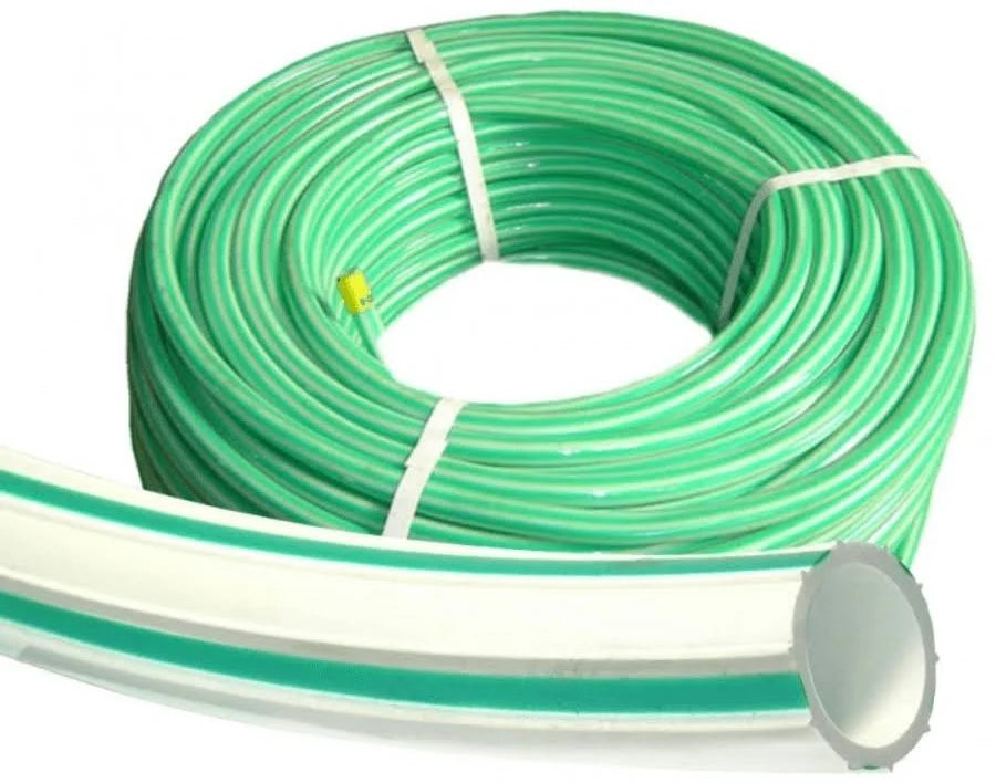 MANGUERA BICOLOR  BLANCA VERDE 1"