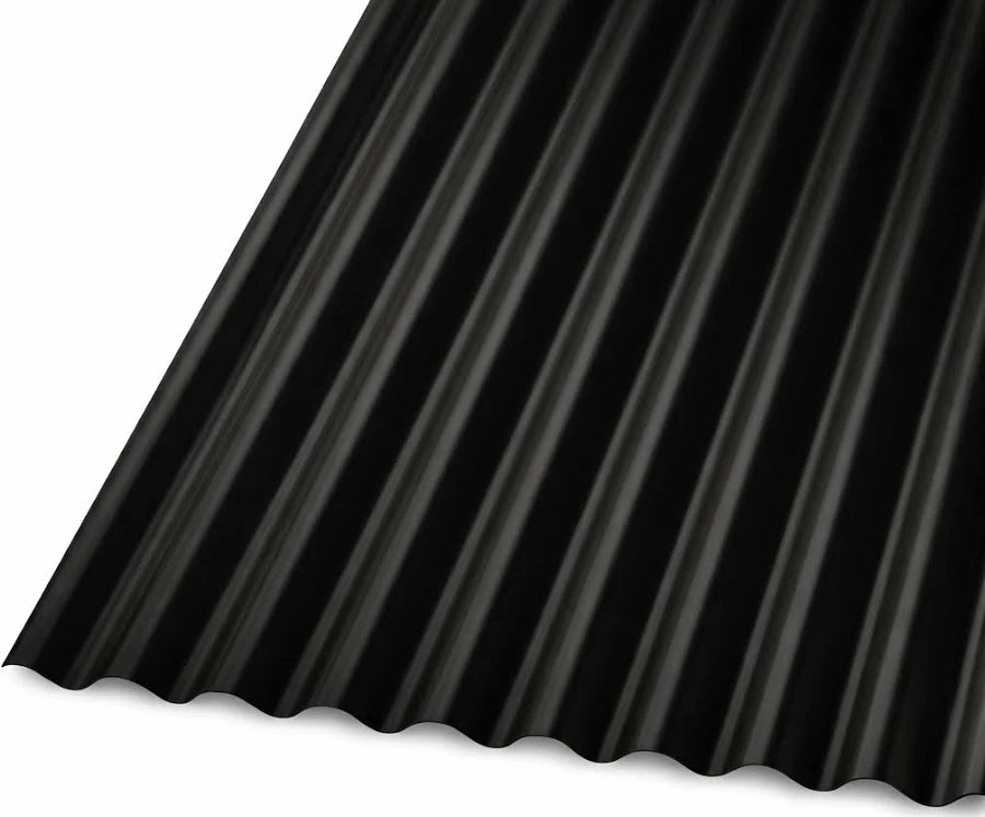 ZINC ALUM ACANALADO 0.762X2.5X0.40 MM NEGRO PREPINTADO