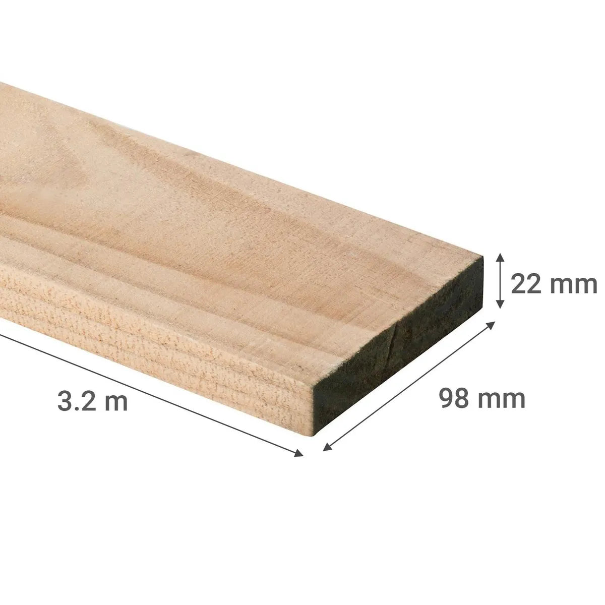 MADERA PINO 1X4 X 3,20 M
