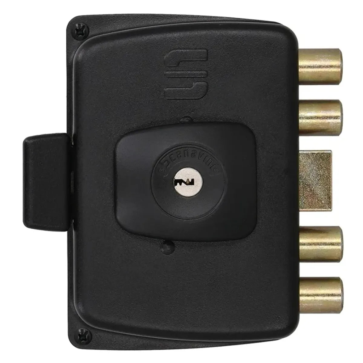 CERRADURA SOBREPONER EXTRA FUERTE CON 4 PITONES SCANAVINI