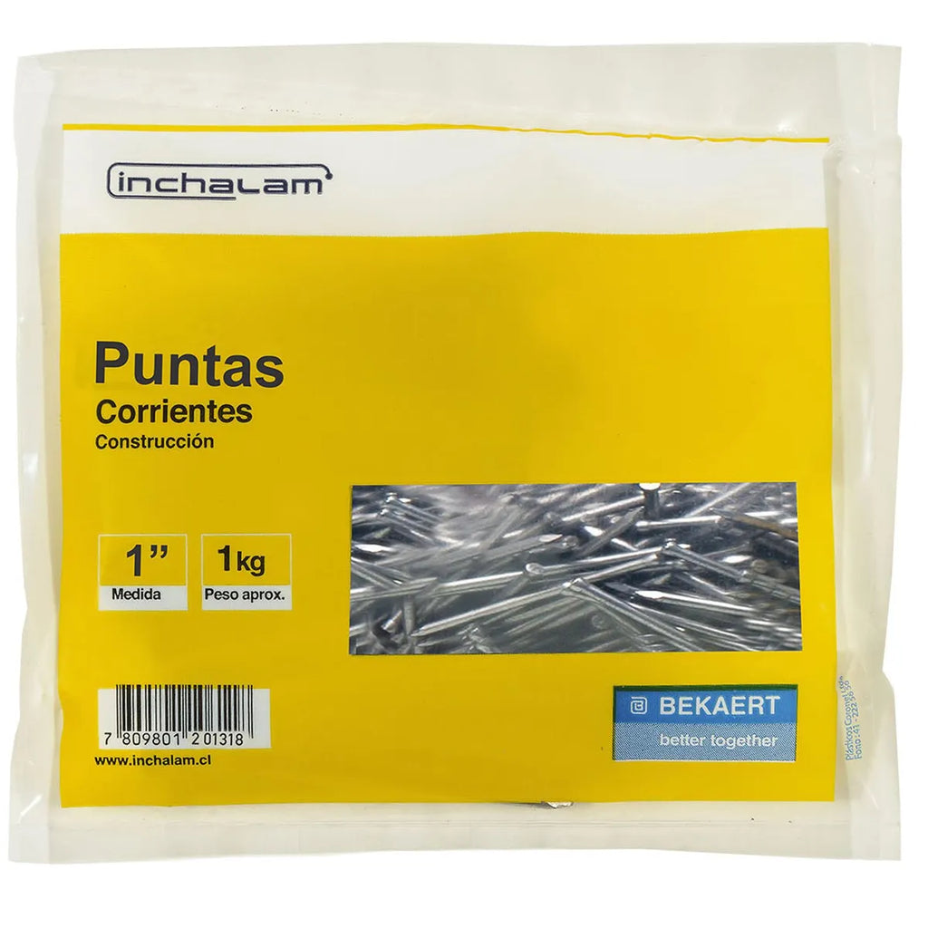 PUNTAS CORRIENTES 1" BOLSA 1 KG