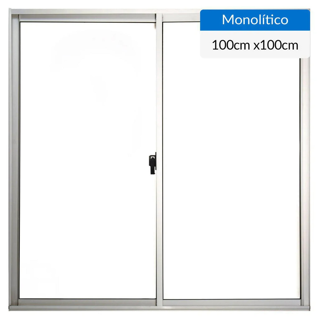 VENTANA ALUMINIO MATE 100 X 100 CM