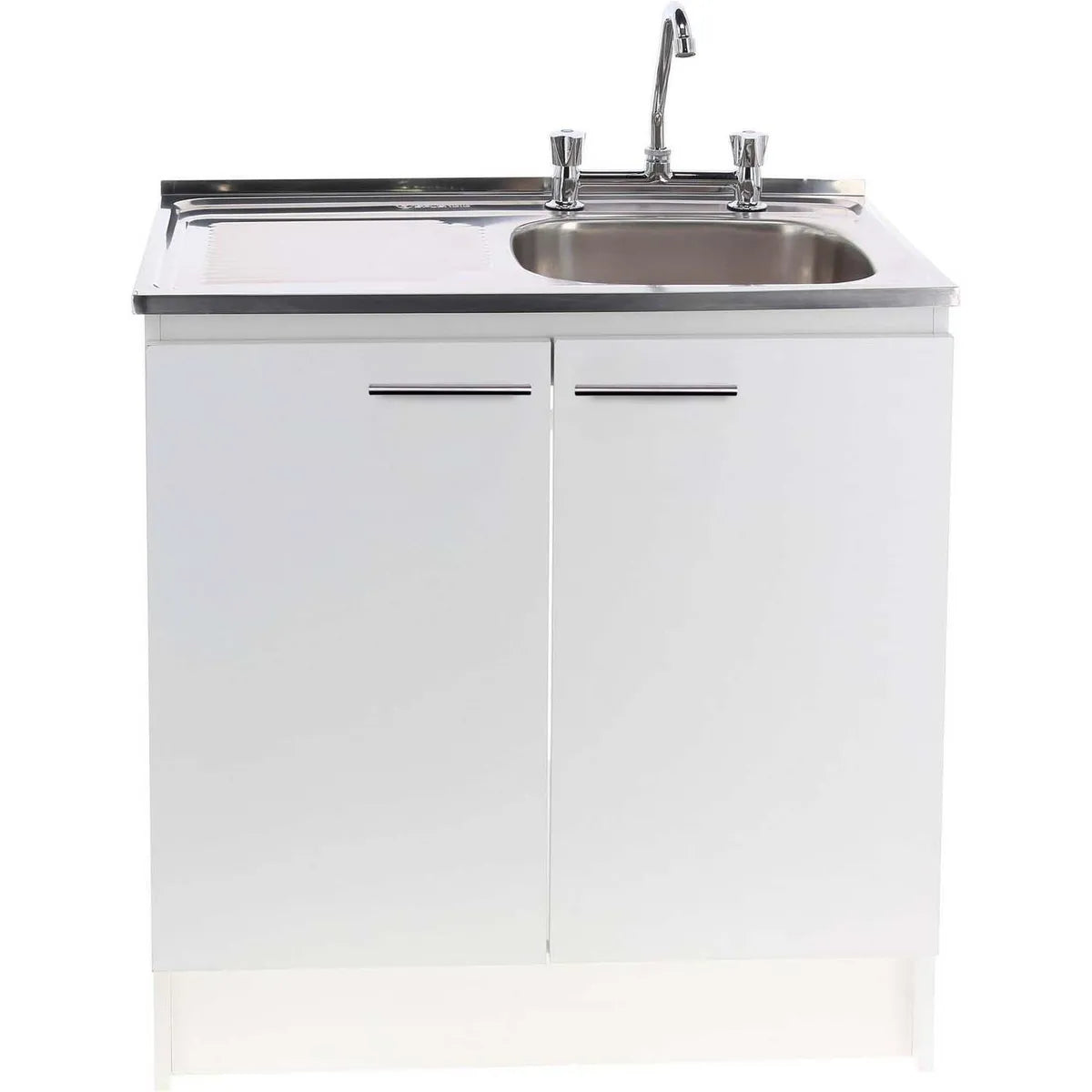 KIT MUEBLE LAVAPLATOS 80 CM DERECHO CON REBALSE