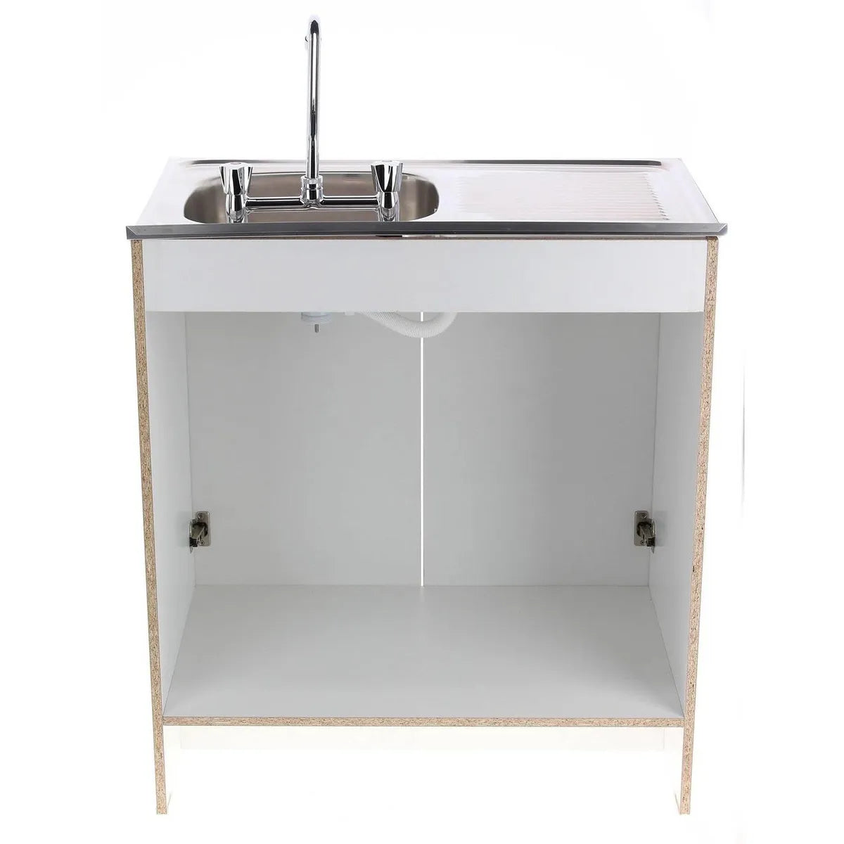 KIT MUEBLE LAVAPLATOS 80 CM IZQUIERDO CON REBALSE