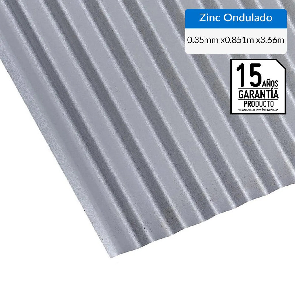 ZINC ALUM ACANALADO  0,762x3.66x035MM