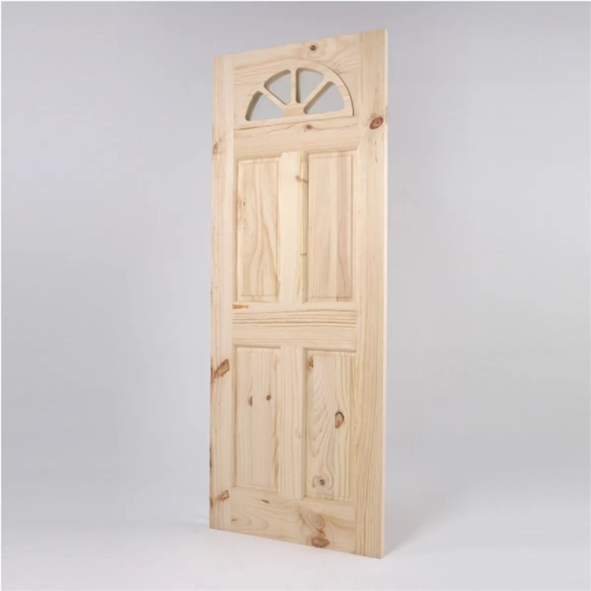 PUERTA PINO ASTURIANA RUSTIKA 4 VIDRIOS 43 MM X 75 CM X 2 MT