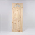 PUERTA PINO ASTURIANA RUSTIKA 4 VIDRIOS 43 MM X 75 CM X 2 MT