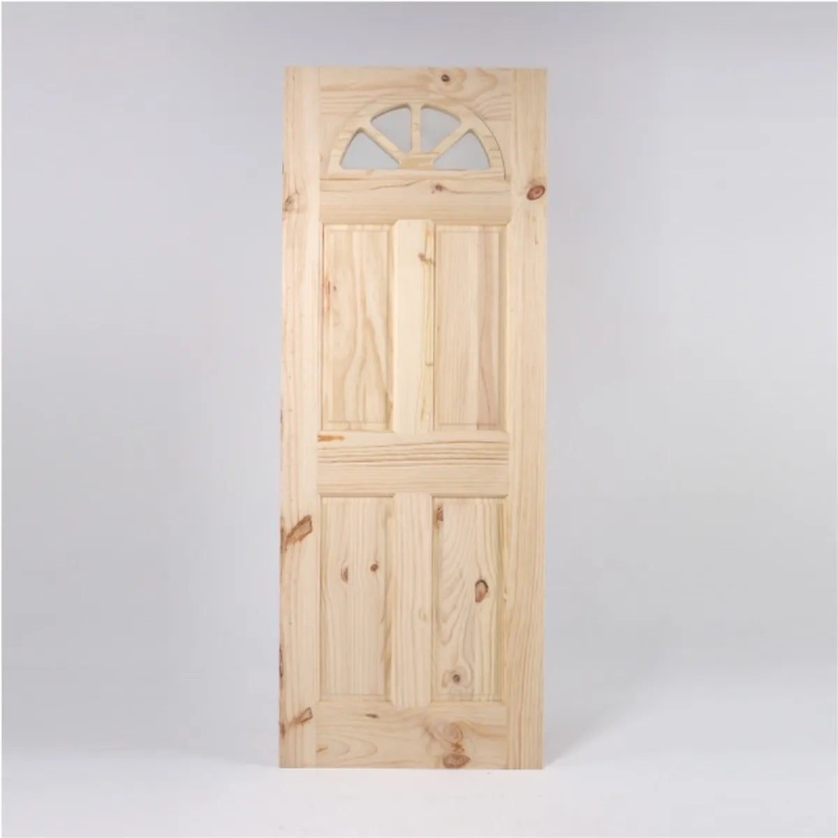 PUERTA PINO ASTURIANA RUSTIKA 4 VIDRIOS 43 MM X 75 CM X 2 MT
