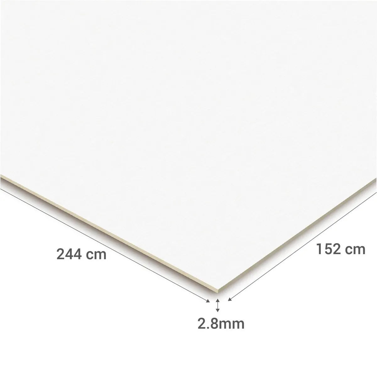 DUROLAC UNICOLOR BLANCO 2,8 MM 1,52X2,44