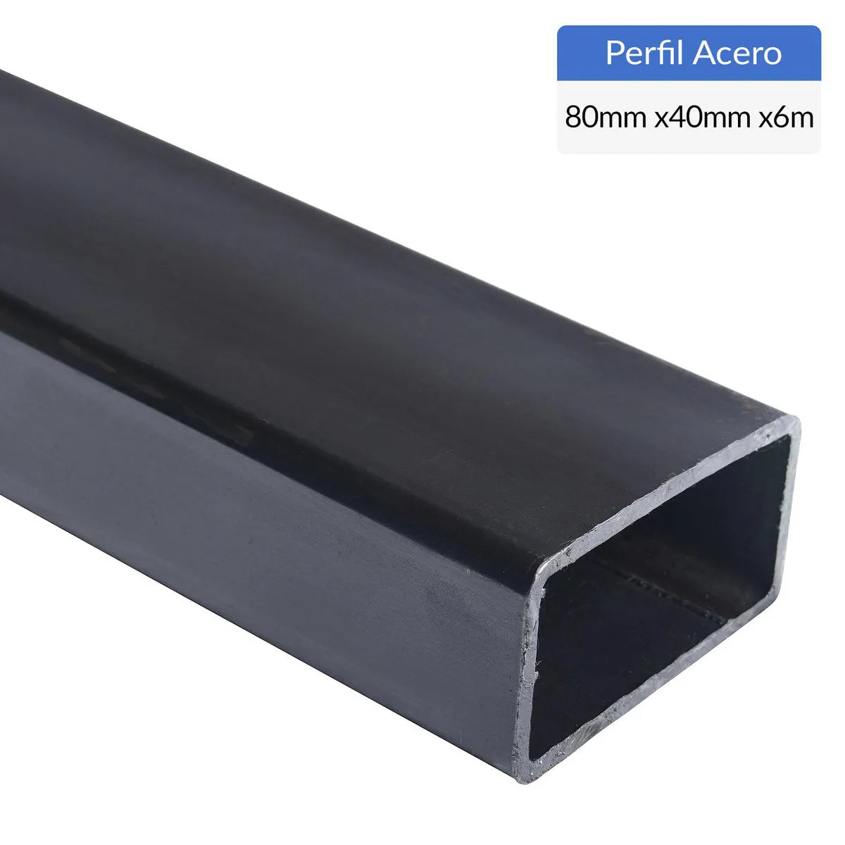 PERFIL RECTANGULAR 80X40X3MM X 6 MT.