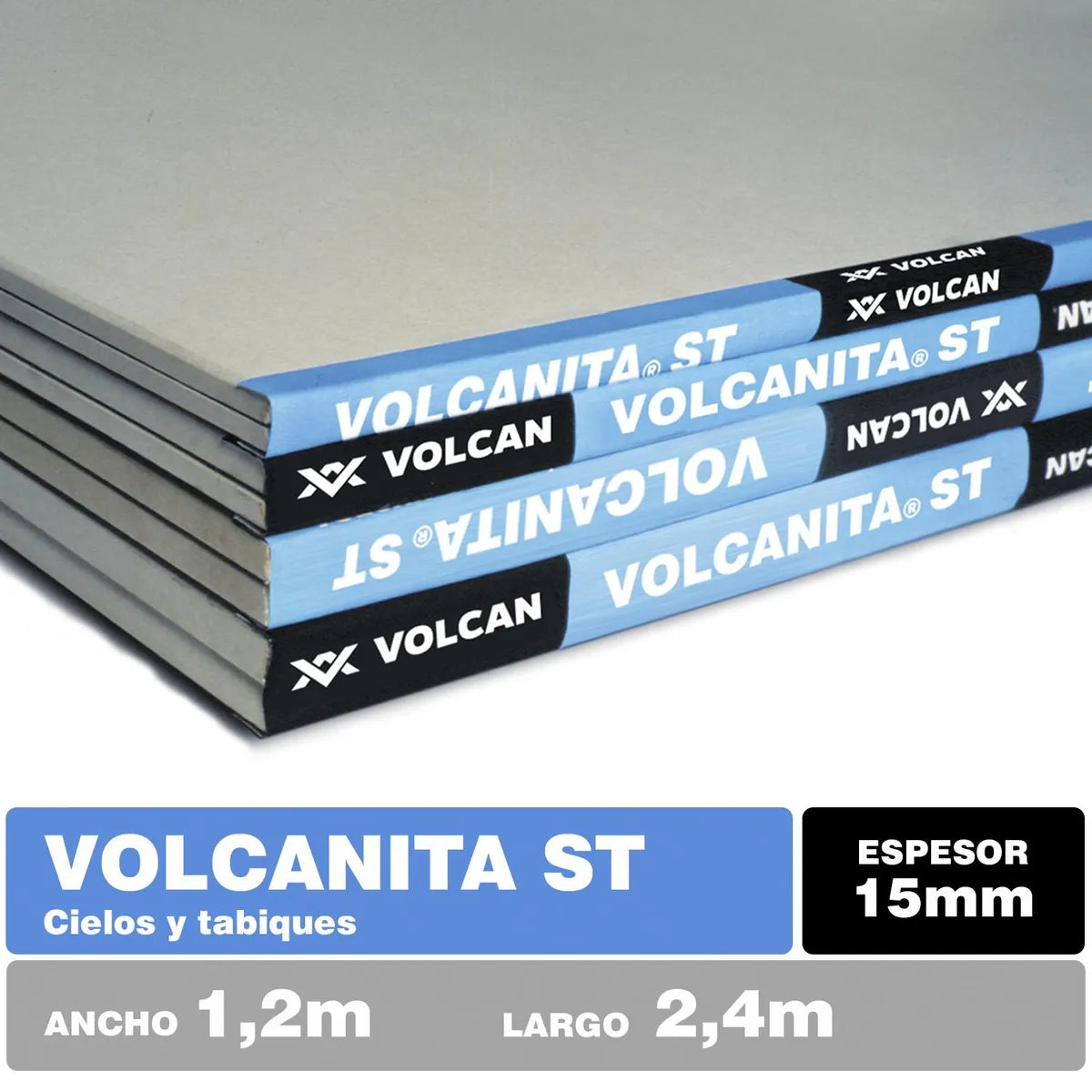 PLANCHA VOLCANITA ST 15 MM 1.20 X 2.40 MTS