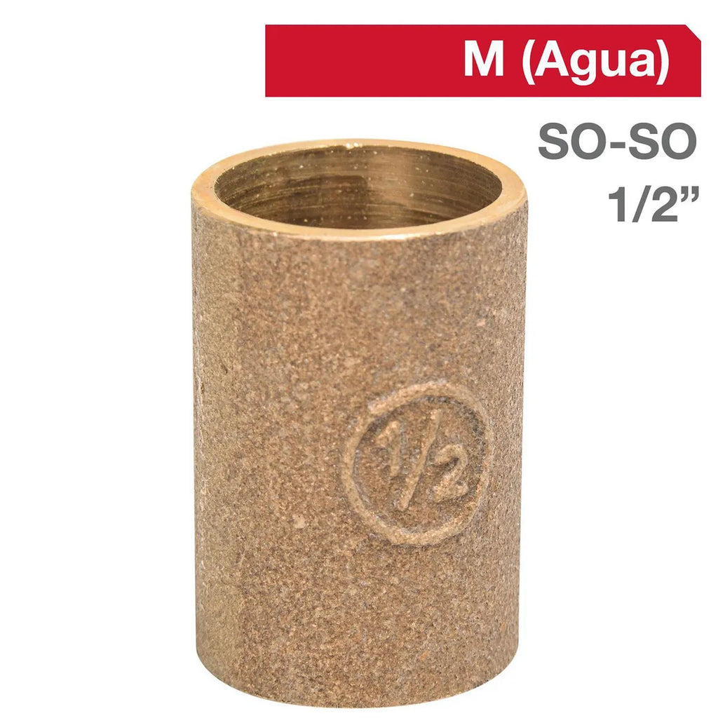 COPLA SO/SO 1/2" BRONCE/COBRE