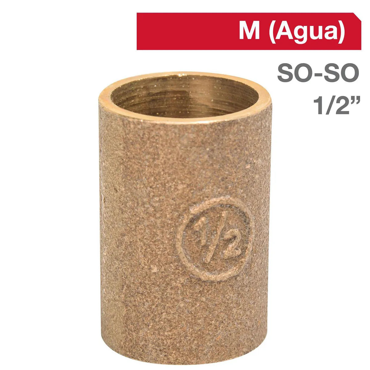 COPLA SO/SO 1/2" BRONCE/COBRE