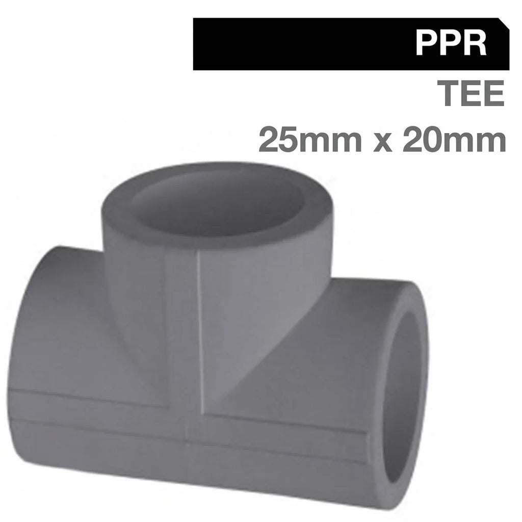 TEE PPR REDUCCIÓN 25X20X25 MM